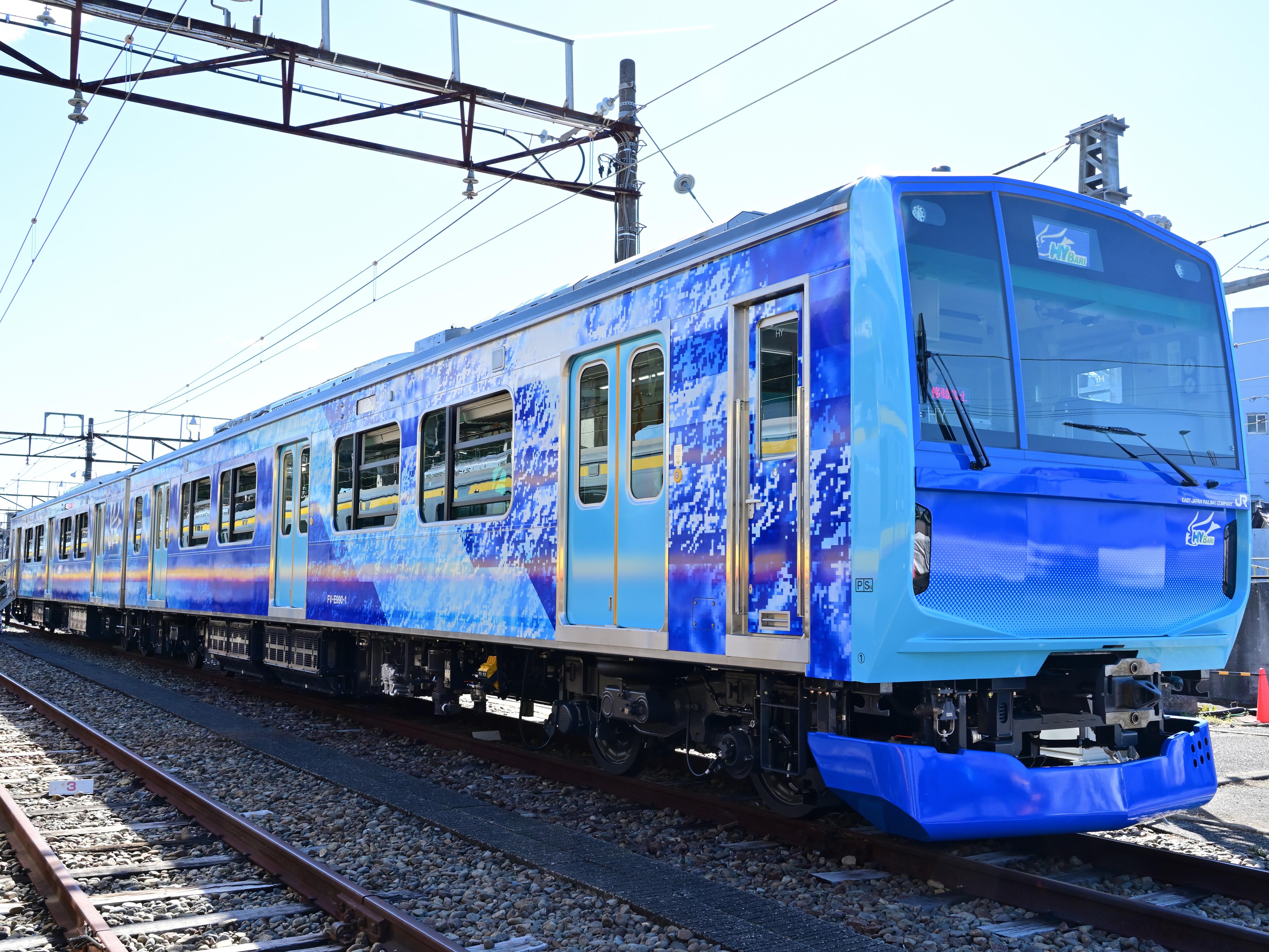 水素ハイブリッド電車HYBARI